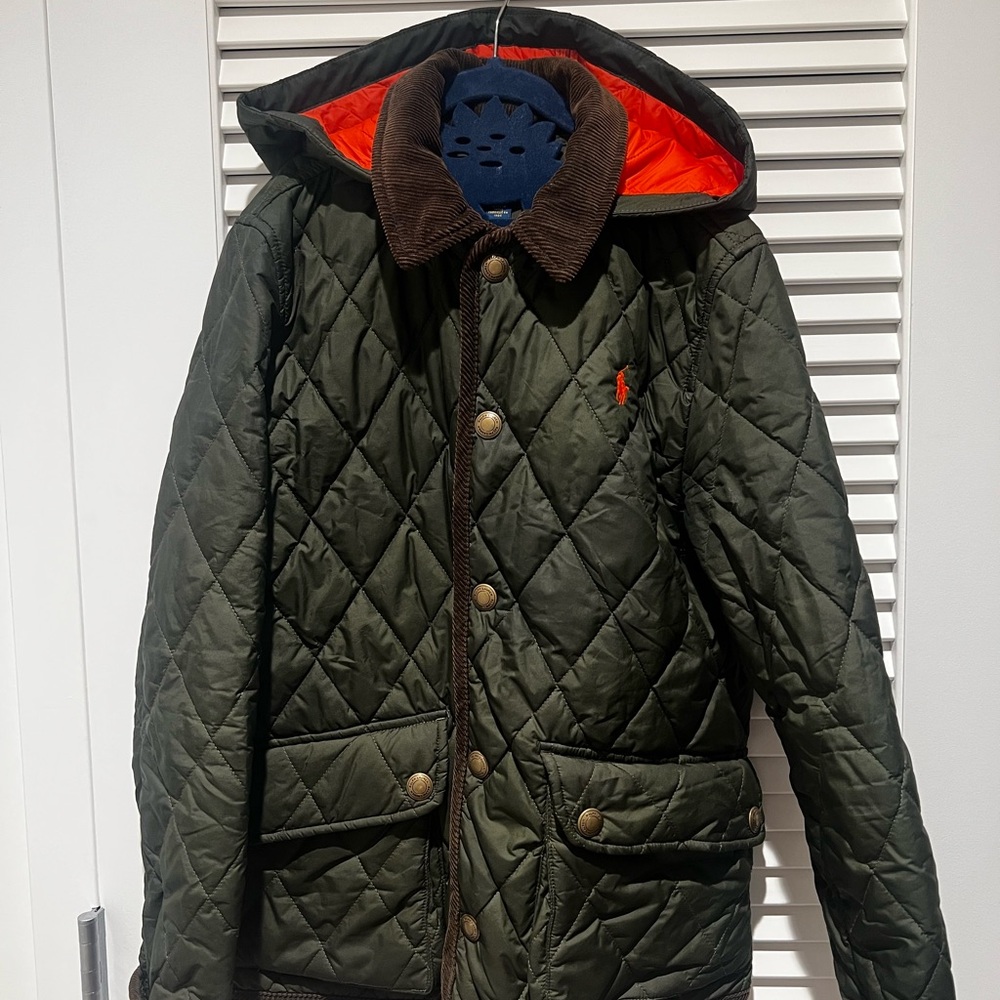 Polo by Ralph Lauren Quilted Jacket with Orange Interior